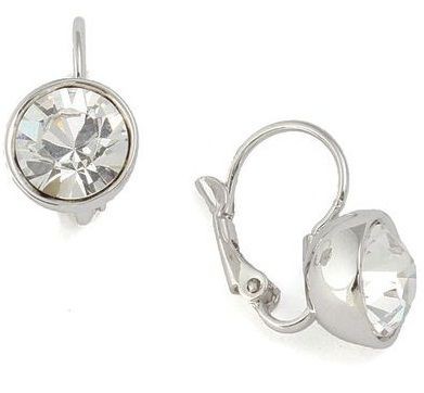 Серьги с кристаллом Swarovski Бриллиант