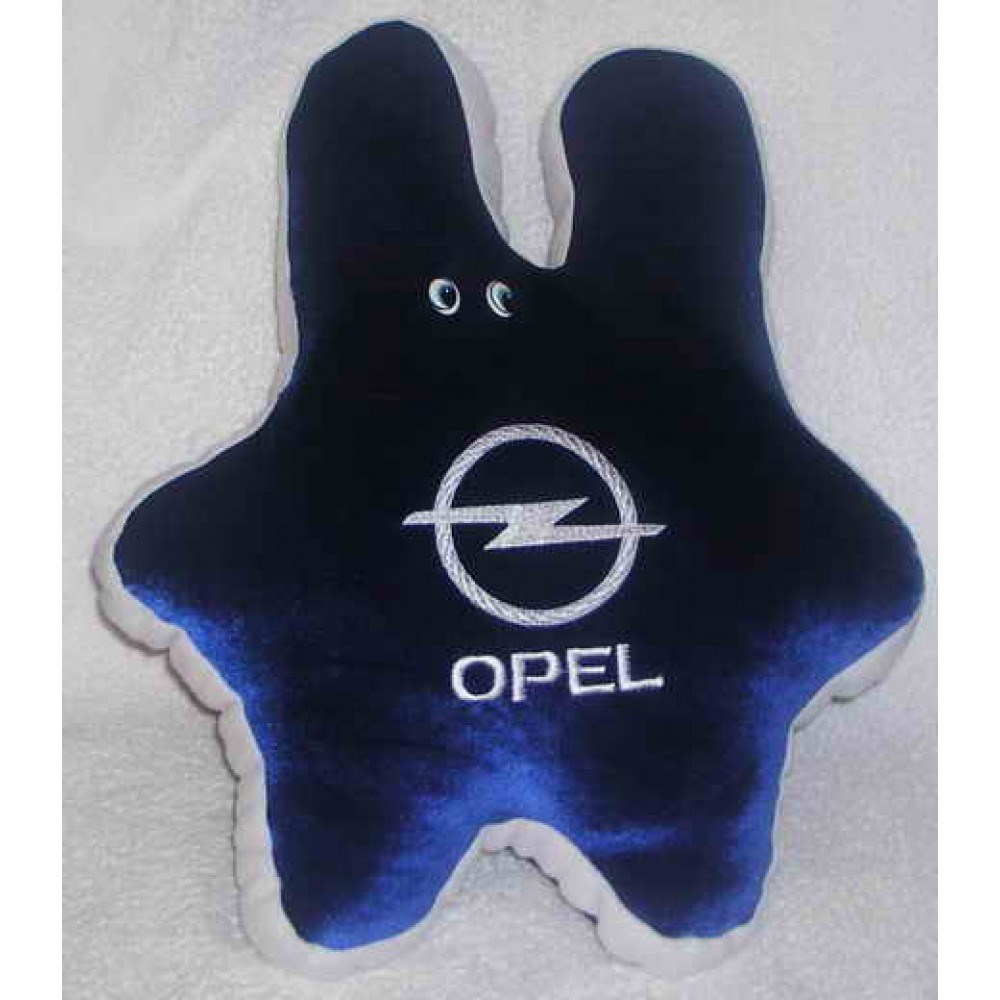 Тесно-синяя подушка в форме зайца Opel