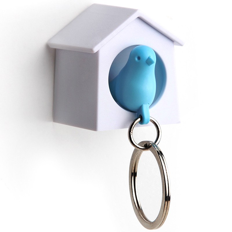 Держатель и брелок для ключей Mini Sparrow, голубой