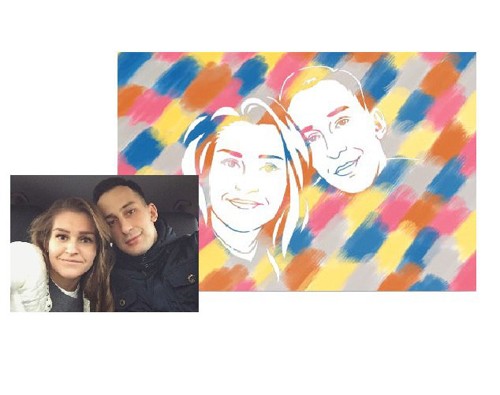 Картина для семьи по фотографии своими руками