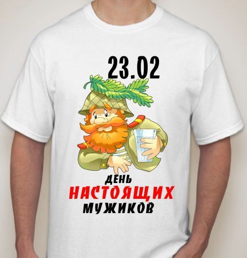 Футболка мужская День настоящих мужиков