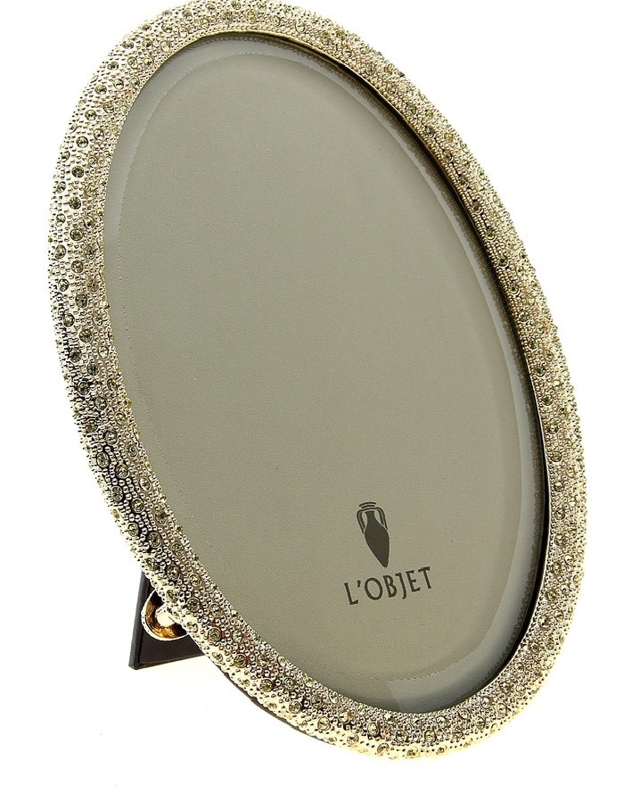 Фоторамка серии Oval pave, золото