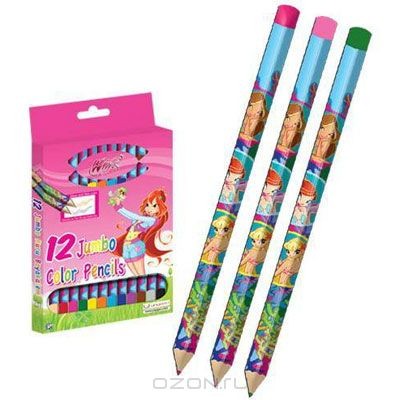 Цветные карандаши Winx Club, 12 цветов