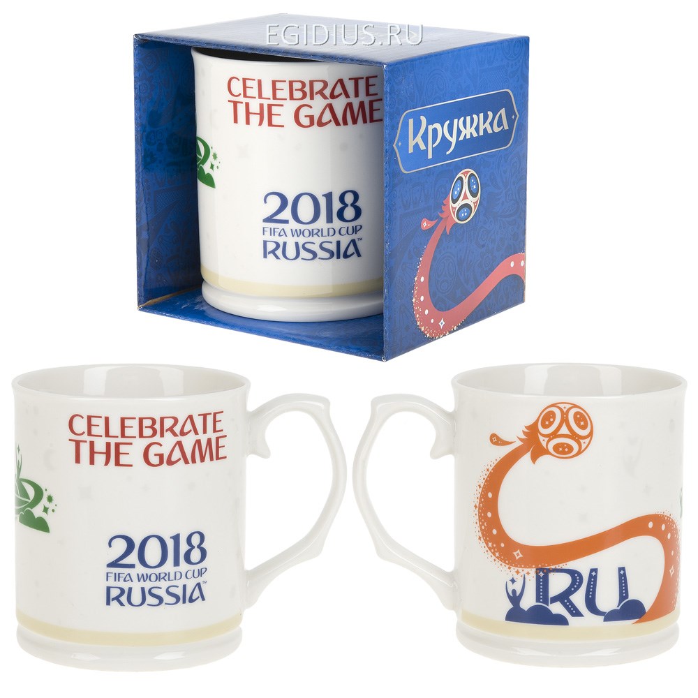 Фарфоровая кружка Чемпионат Мира FIFA 2018, 420 мл