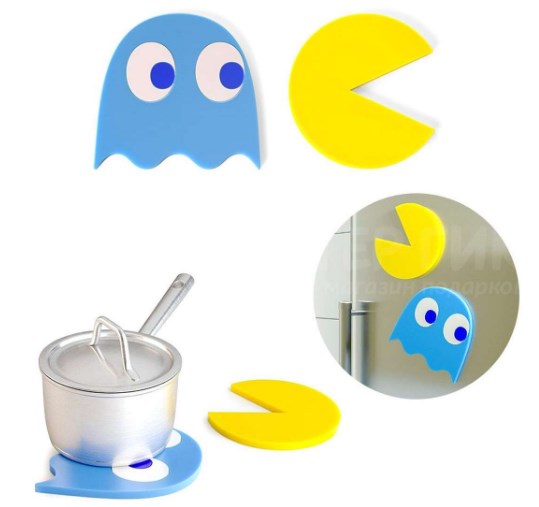 Подставки под горячее на магнитах Pac-Man Trivet
