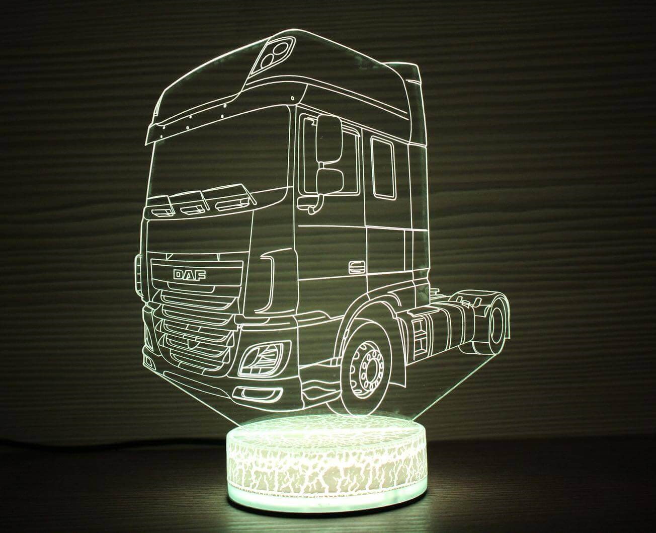 3D Ночник Тягач DAF Truck