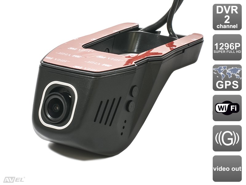 Видеорегистратор Ultra HD с GPS AVS400DVR (#106 Universal)