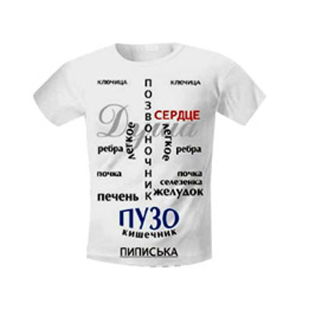 Футболка «Анатомия мужчины»