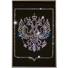 Картина Герб Российской Федерации со стразами Swarovski