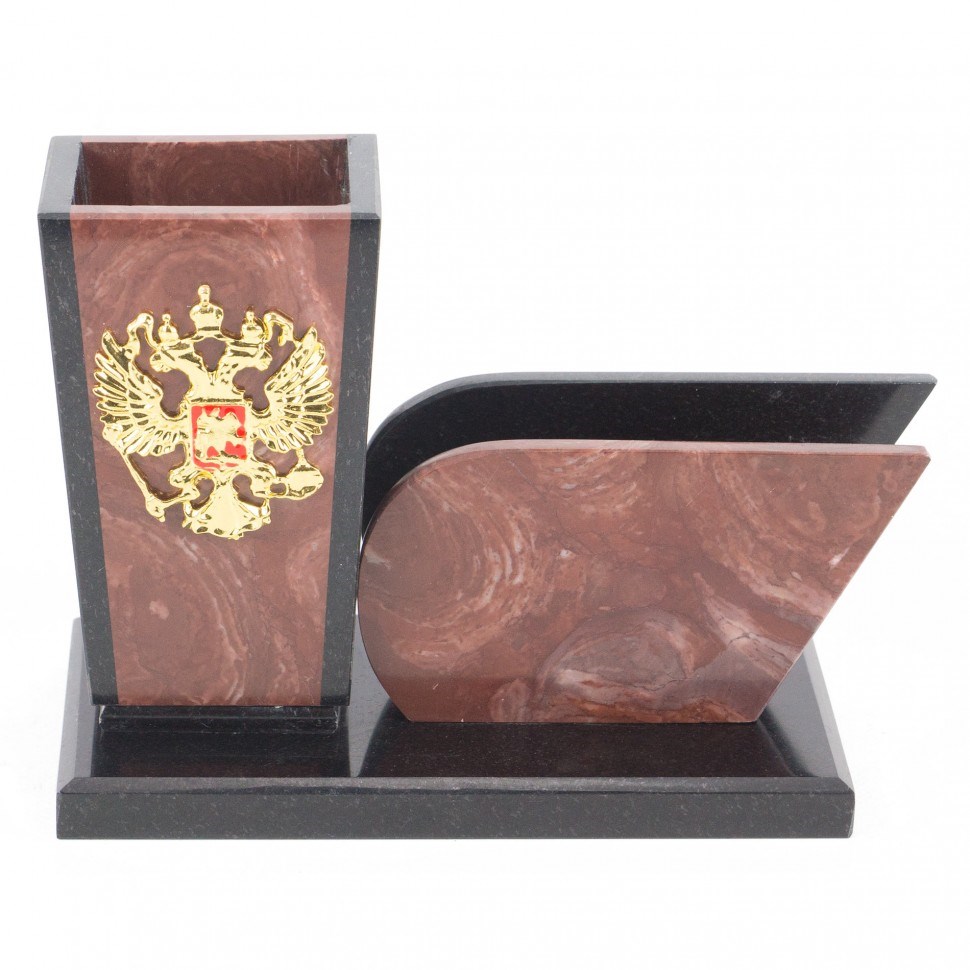 Карандашница из лемизита Герб