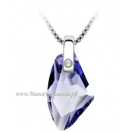 Подвеска Swarovski Galactic Vertitsal Tanzanite