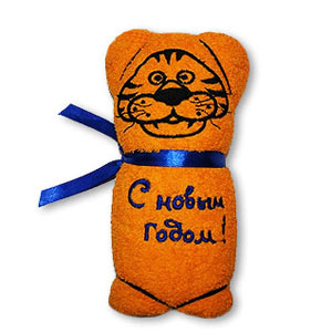 Полотенце «Тигр» желтое