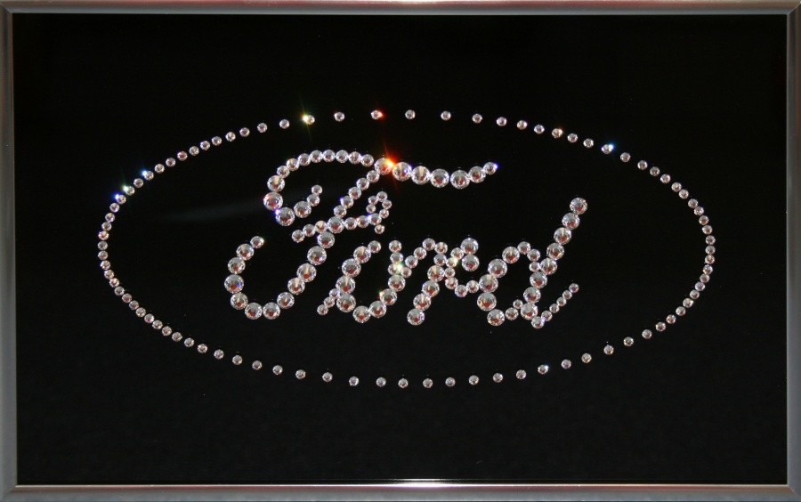 Картина с кристаллами Сваровски Ford