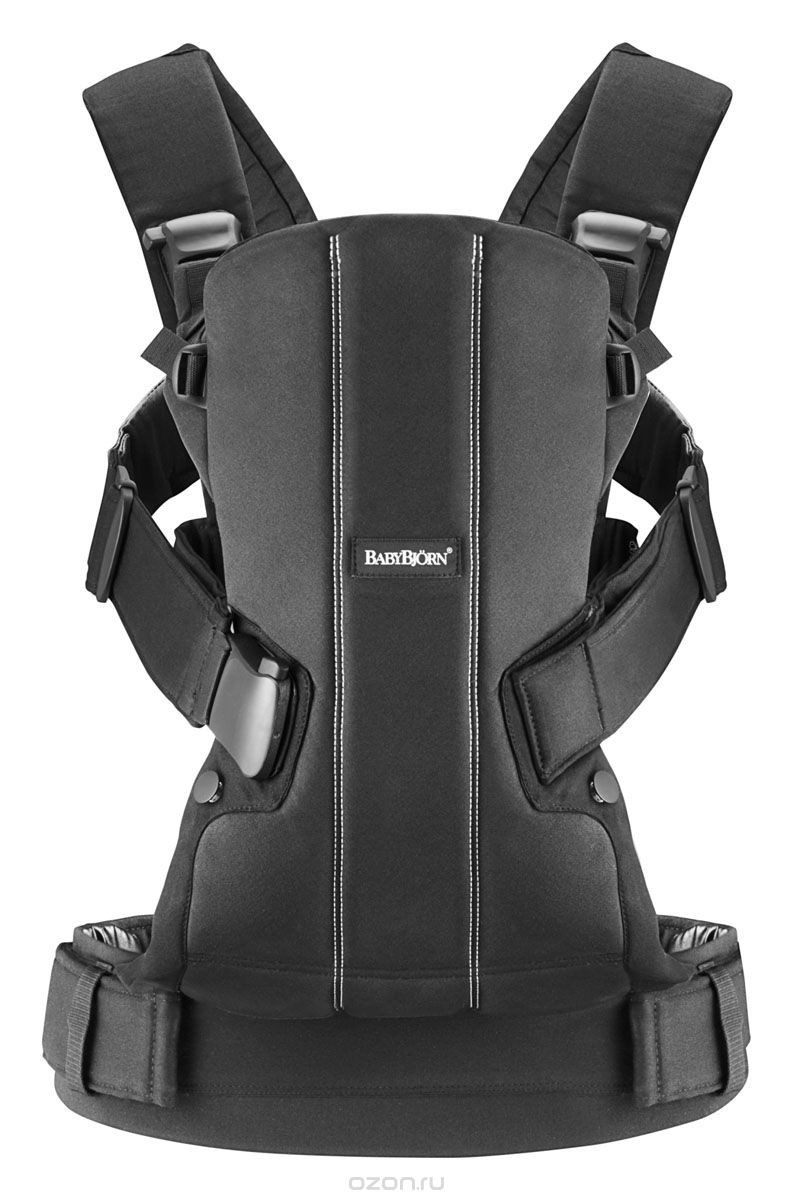 Черный рюкзак-кенгуру We BabyBjorn