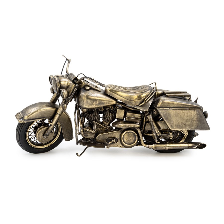 Бронзовый мотоцикл Harley Davidson 1973Г. 1:8