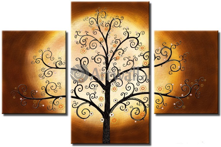 Модульная картина «Золотое дерево Климта» | Картины | Подарки.ру