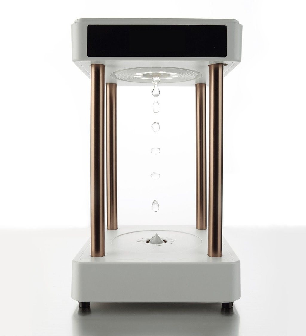 Антигравитационный фонтан с часами Anti-Gravity Hydra Lamp