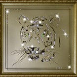 Картина Swarovski "Взгляд тигра"