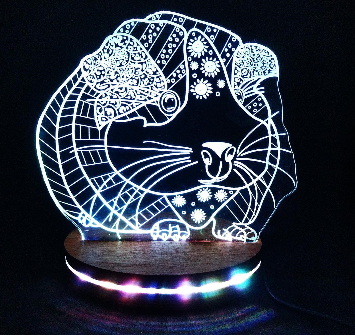 3D Ночник Морская свинка