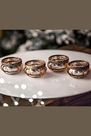 Набор подсвечников КАССИОПЕЯ, стекло, металл, 6х3.5 см