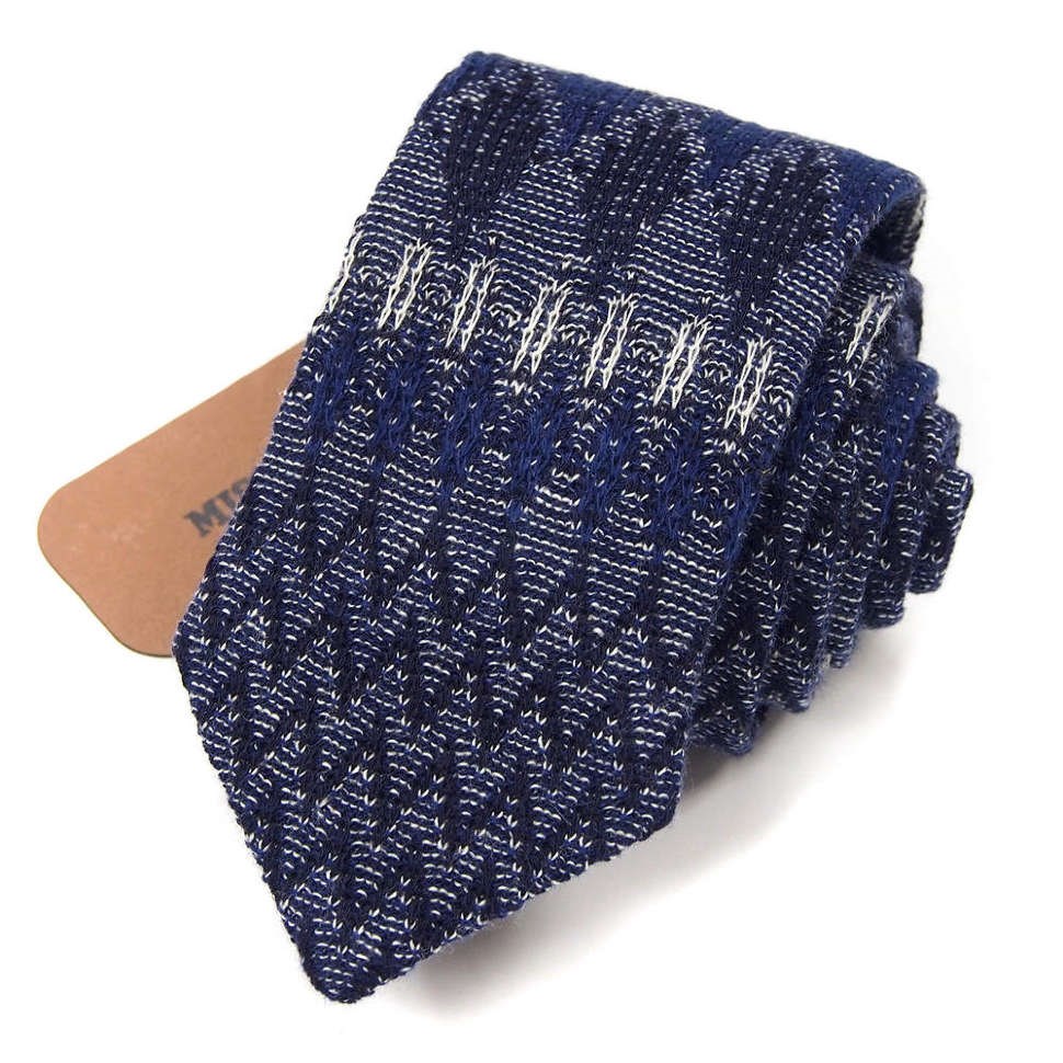 Модный дорогой вязаный галстук Missoni