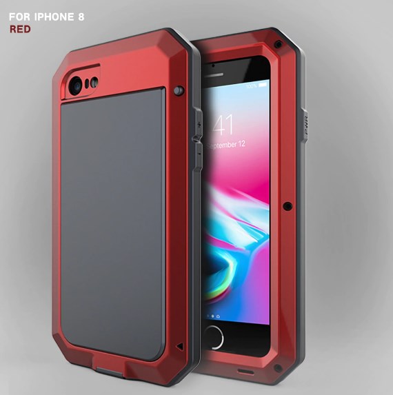 Красный бронированный чехол Taktik Extreme для iPhone 7