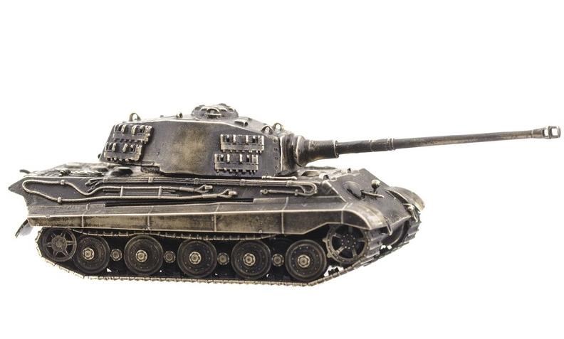 Бронзовая статуэтка Танк Т-VIB Королевский тигр 1:72