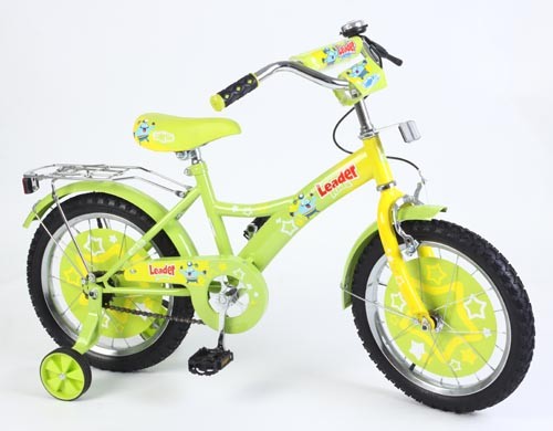 Велосипед Leader Kids G16BD130, цвет: Желтый