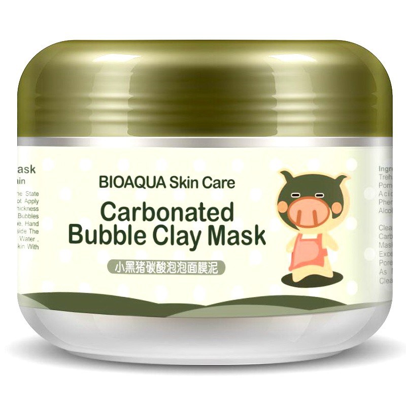 Пузырьковая маска для лица Bioaqua Carbonated Bubble Clay