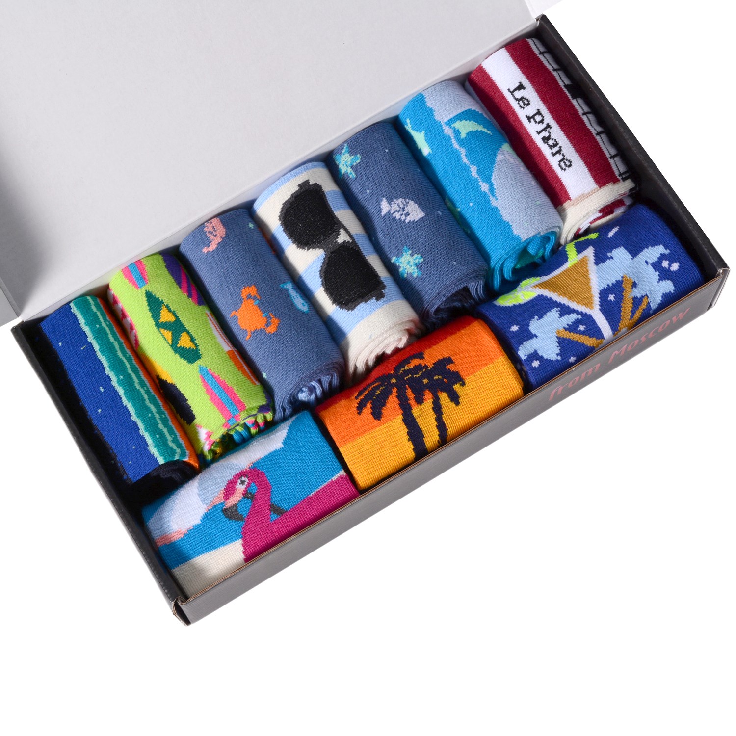 Набор из 10 пар женских носков moscowsocksclub микс