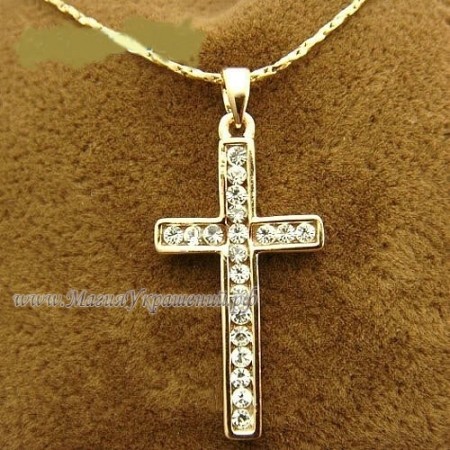 Подвеска со Swarovski Крестик