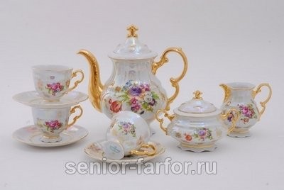 Кофейный сервиз Leander Соната (Перламутр) на 6 персон