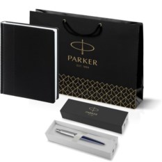 Подарочный набор Parker: шариковая ручка Parker Jotter Essential, Royal Blue CT и ежедневник 195_2645303186