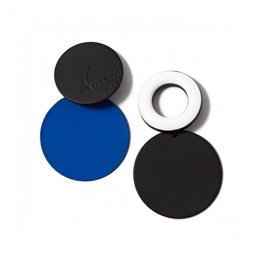 Серьги Asymmetry Black and Blue