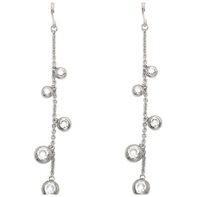 Серьги с цирконом PIERRE CARDIN
