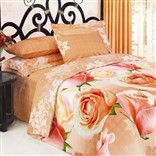 Постельное белье Rosebella Yellow (семейное)