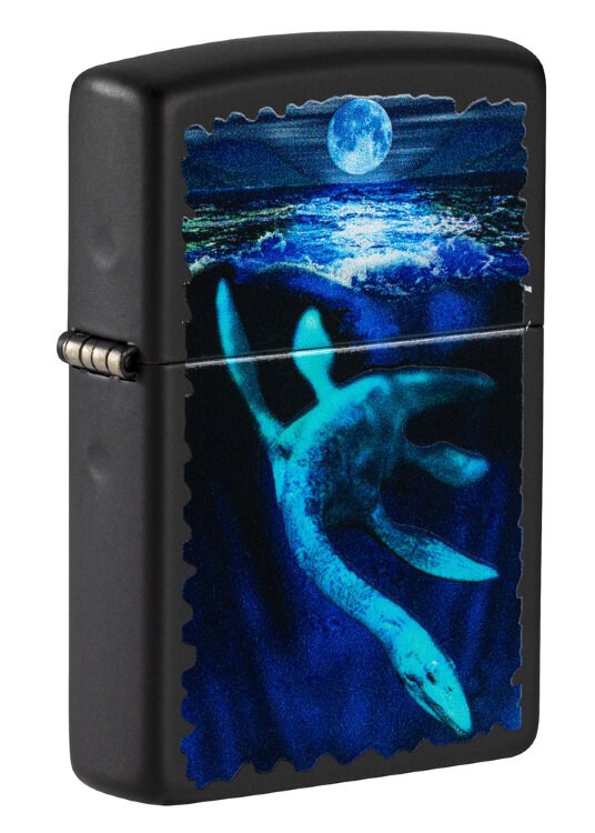 Зажигалка Zippo Black Light Loch Ness 49697 с гравировкой
