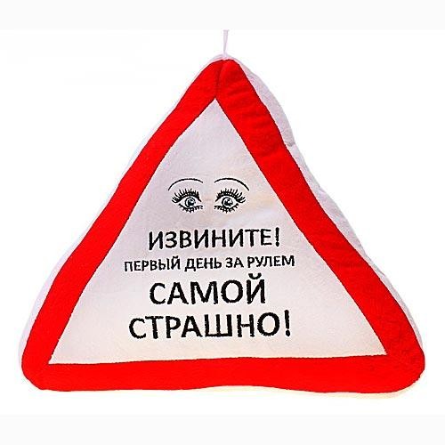 Автомобильная подушка Первый день за рулём !