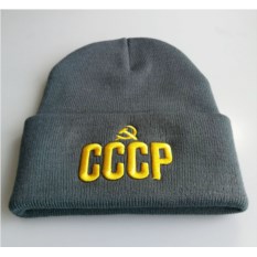 Шапка вязаная "СССР" серая: лучшая цена и магазины, где купить