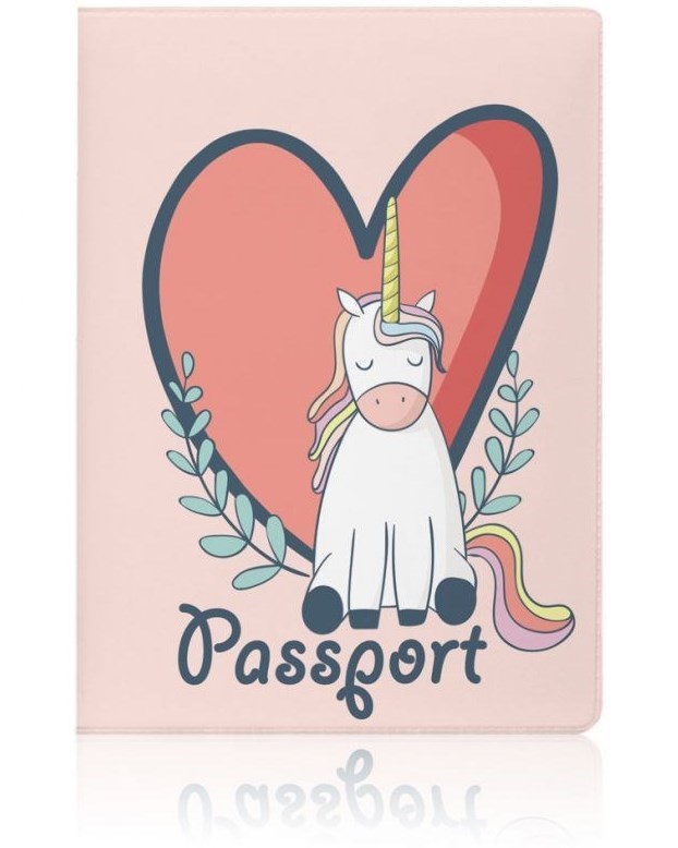 Обложка для паспорта Единорожка Love