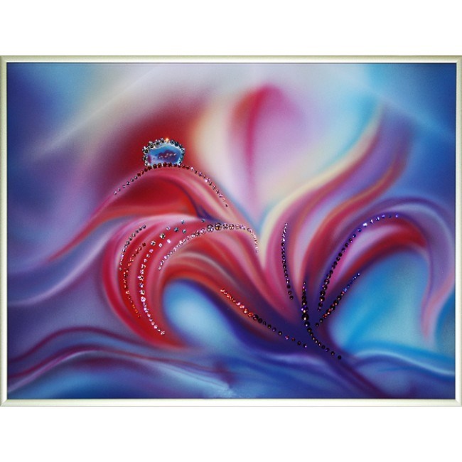 Картина Swarovski Аленький цветочек