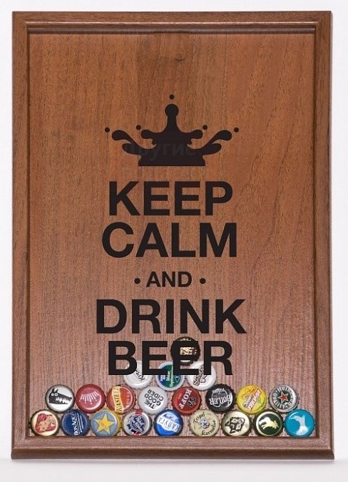 Копилка для пивных крышек Keep Calm