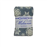 Плед MILANO «Снежинки» голубой 150х200