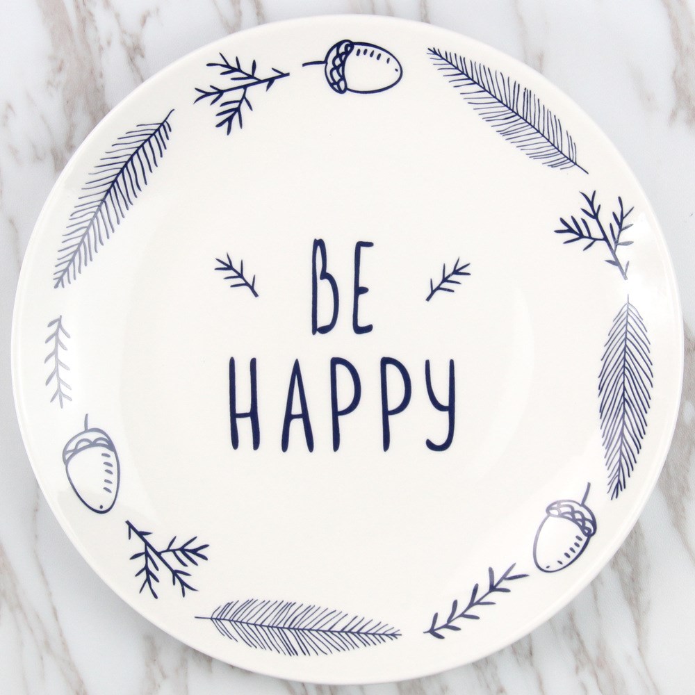 Оригинальная тарелка Be happy
