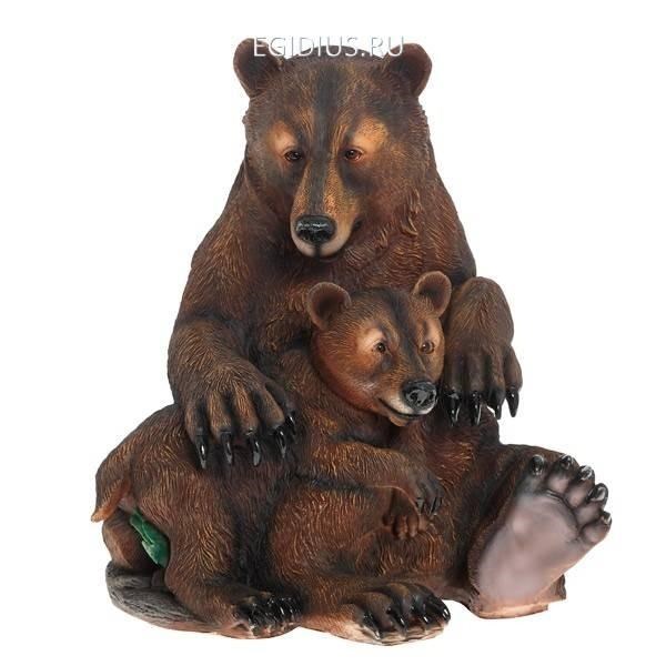 Фигура декоративная садовая Два медведя