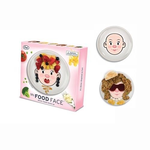 Тарелка раскраска Мисс Food Face