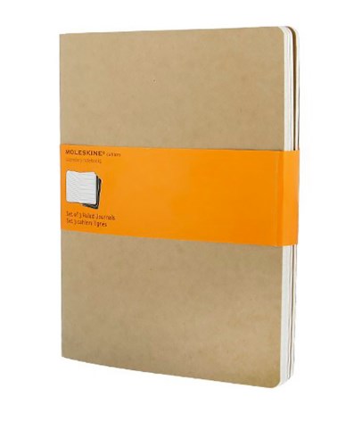 Записная книжка в линейку Moleskine Cahier (цвет — бежевый)