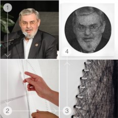 Интерьерная картина из нити на заказ