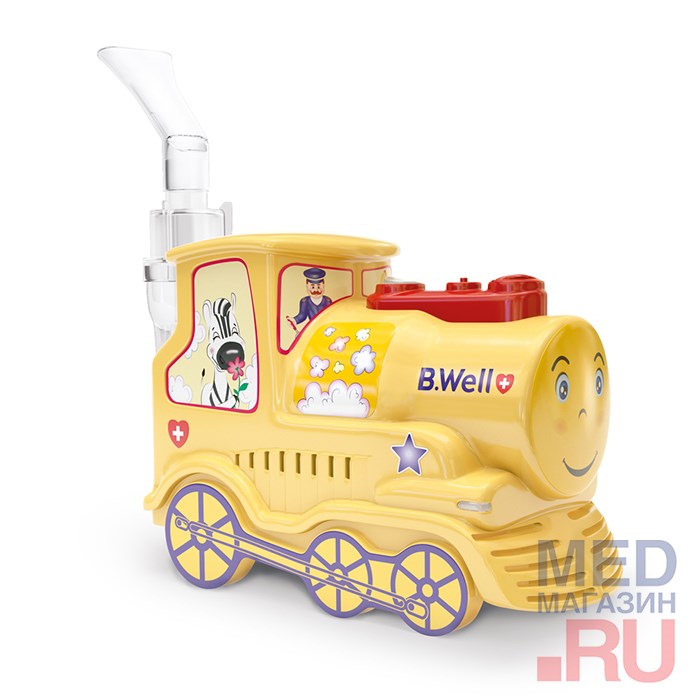Компрессорный ингалятор B.Well PRO-115 Паровозик