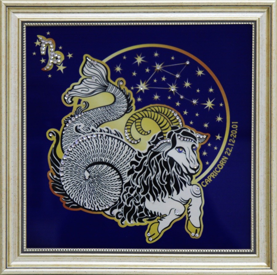 Картина с кристаллами Swarowski Звездный Козерог